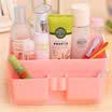 Wan Shi Jia Duoge Cosmetics Storage Box Office Mesh Remote Control Finishing Storage Box Plastic Storage Box JD-NG-15 Khaki
