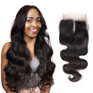 Nami Hair Brazilian Body Wave Virgin Hair Lace Closure 4x4 Free Middle Three Part 8"-20" 100 Human Hair Free Shipping