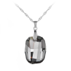 Aiyaya America&Europen Style White Crrystal 10kt Gold Plated Pendant Necklaces