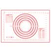 Barbecue baking high-quality high-temperature silicone mat kneading mats ultra-thin non-slip non-stick large 60 40 white