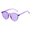 Integrated flat sunglasses men&women personality trend HD glasses frameless transparent Goggle sunglasses Oculos de sol