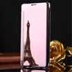 Samsung Galaxy A8 2016J2 Prime Luxury Mirror View Mirror PU Cover Flip Smart Clear Window Phone Case