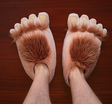 Furry Slippers Slipper BigFoot Slipper The Humans Slipper