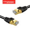 Di graceful engineering grade seven CAT7 pure copper gold plated double shielded high-speed network jumper 7 class 10 Gigabit finished network cable network cable black 3 meters OTN-14