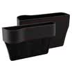 40000 km car quilted leather storage box car storage box car seat gap storage bag leak-proof storage box a pair of black SWY1005