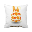 Happy Easter Religion Festival Bunny Egg Square Throw Pillow Insert Cushion Cover Home Sofa Decor Gift