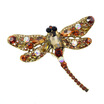 CINDY XIANG Crystal Vintage Dragonfly Brooches for Women Large Insect Brooch Pin Fashion Dress Coat Accessories Cute Jewelry