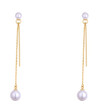 Vintage Fashion White Imitation Peari Long Drop Earrings Fashion Jewelry Womens Accessories Female Ladies Dangle Earring 27311
