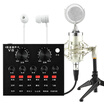 BOLE V8 external sound card set silver