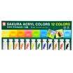 Sakura Sakura 12 color acrylic paint suit ACW12 professional painting waterproof hand painted green box Japan