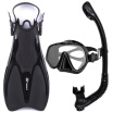 Whale Diving Sports Equipment Diving Mask snorkel fins set with diving mask diving snorkel&diving flippers FN800 2 color