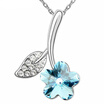 Flower Crystal from Austrian Women High Quality Necklace Pendant Fashion Jewelry Valentines Day Gift 3752
