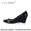 2015 SummerAutumn Shoes Black Women Shoes High Wedges Heels Women Shoes with Leather Buckle Bright Metal