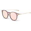 Korean Cat Eye Sunglasses Vintage Colorful Sun Glasses Anti-Glare Eyeglasses Flat Mirror Lens Reflective Coating Glasses