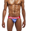 JOCKMAIL Mens Underwear Thong Super Sexy Double Thong Camouflage Nylon Underwear Sexy GAY