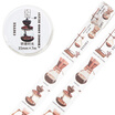 Kinbor hand book&paper tape 30mm7m cute hand book sticker decorative tape small Q coffee bath DTB64242