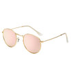 New Women Retro Round Metal Frame Sunglasses Brand Designer Women Oval Sunglasses Vintage oculos de sol UV400