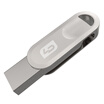 LD UD012 16G USB30 high speed U disk 360 degree rotation all metal car USB flash drive silver