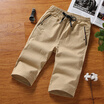 Damaizhang Brand Hot Sale Summer Men Shorts Straught Knee Lentgh Cargo Pants Solid Color Casual Short Pants