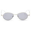 SHAUNA Unique Water Drop-shaped Metal Frame Women Oval Sunglasses Fashion Men Clear Red Lens Glasses UV400
