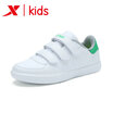 Xtep XTEP special step childrens shoes boys casual shoes 2017 autumn new big childrens fashion slip non-slip wear small white shoes skateboard shoes 683315319962 white green 36 yards