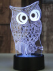 AINA 16 color owl night light