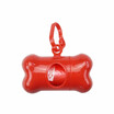 Cute Pet Dog Poop Holder Rubbish Bags Case Bone Shape Garbage Dispenser Box Clean-up Bag Carrier Case with 15pcs Waste Bags