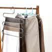 Friends S-type multi-function stainless steel pants rack belt frame tie rack 2 sticks YS001J