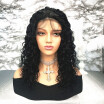 T-top Hair Curly Human Hair High Quality Glueless Lace Front Wigs With Baby Hair And Natural Hairline For Ladies