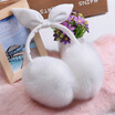 Lovely Rabbit Fur Winter Earmuffs Ear Cache Oreilles Warmers Winter Comfort Earmuffs Warm Winter Earmuffs For Women Girls