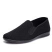 Men shoes black chinese gongfu Slip Ons Simple Design Fabric Light Weight Soft Sole Shoes