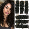 YAVIDA Hair Indian Curly Hair Weave 3 Bundles Indian Virgin Hair Deep Wave Hair Indian Hair Extension