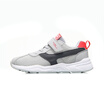 Li Ning childrens shoes for men&women childrens breathable non-slip soft midsole Velcro running shoes YKFN042-2 microcrystalline gray glacier gray 34
