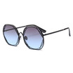 SHAUNA Unique Women Square Sunglasses Trending Oversize Men Gradient Lens Glasses UV400