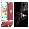 Iphone 7 Plus8 Plus Luxury Leather Commerce Multi-function Vehicular ring Protection Cover Phone case