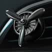 Di Galen car perfume car supplies air conditioning air outlet aromatherapy car perfume clip fan air force three perfume seat ornaments pendant in addition to odor air fresh bright silver