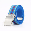 Male&female youth Casual Rock&roll Metallic stripe Canvas belt
