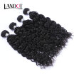 8A Malaysian Water Wave Virgin Hair Natural Black 100 Human Hair Weave 4 Bundles Malaysian Wet And Wavy Curly Remy Hair Extension