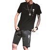 Damaizhang Brand Designer Men T-shirt with Shorts Set Summer Printed Cotton Slim Fit Man t-shirt Set Mens Clothing