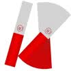 40000 km reflective stickers body reflective strips car sound warning reflective strips safety warning stickers reflector 30 pieces SWY4007