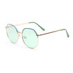 SHAUNA Double Colors Oversize Women Square Metal Glasses Frame Fashion Ladies Clear Yellow Lens Sunglasses