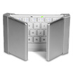 BOW HB066 ultra-thin thinkpad flat-panel notebook mobile phone wireless mini folding Bluetooth keyboard universal standard white