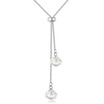 Bohemian Long Drop Pendant Necklace Crystal From Austrian Elements Rhodium Plated Collares Women Summer Style Joyas 26001