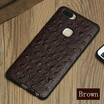 Genuine Leather Phone Case For Vivo X20 Plus Ostrich texture Back Cover For X9 X9s Plus Cases