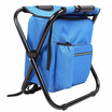 Folding Chair Portable Fishing Stool with Ice Pack Insulation Bag Folding design with double shoulder straps double PVC