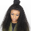 Clymene Hair 5x45 Silk Top 360 Lace Frontal Wig Pre Plucked Virgin Curly Malaysian Lace Front Wigs for Black Women with Baby Hair