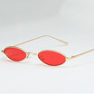 Small oval Metal sunglasses Women men retro Gold frame Red vintage Good Quality small round sun glasses for women UV400
