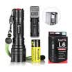 Linterna LED T6 10W recargable 26650 desafiante Pelican linterna táctica para acampar y caminar pistola antorcha