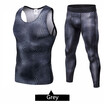 Mens Fashion Sports Set Compression Sets Skinny Sets Fitness Sets Summer Cool Sets