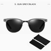 SHAUNA 2018 new sunglasses mens polarizer driving sunglasses during the day